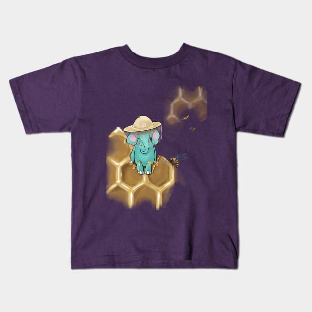 Tiffan & honey Kids T-Shirt by Elephant Tiffan 